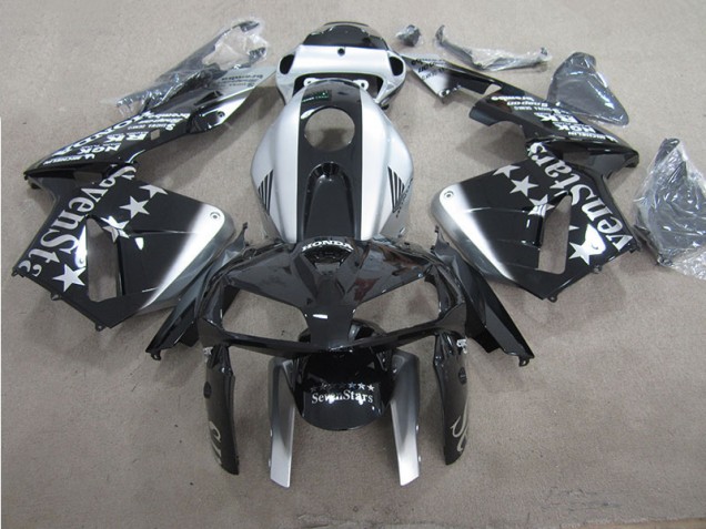 Affordable 2007-2008 Black SevenStars Honda CBR600RR Replacement Fairings UK