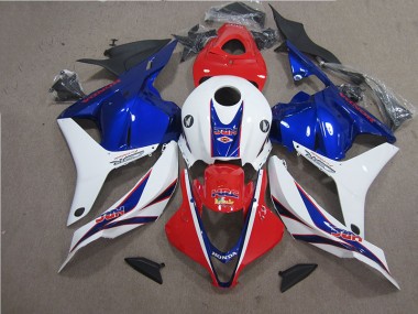 Affordable 2009-2012 Red White Blue HRC Honda CBR600RR Motorcycle Fairing Kits UK