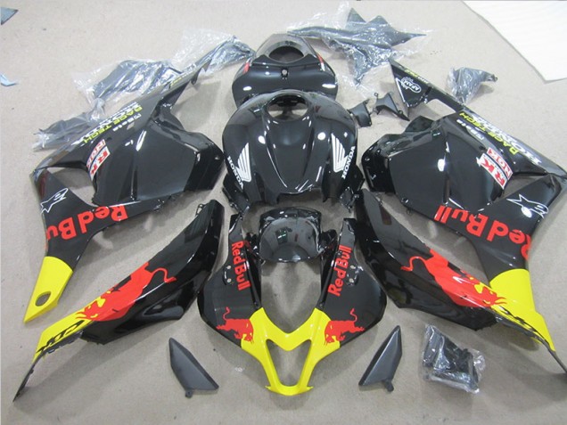 Affordable 2009-2012 Black Yellow Red Bull Honda CBR600RR Motorbike Fairings UK Affordable 2009-2012 Black Yellow Red Bull Honda CBR600RR Motorbike Fairings UK