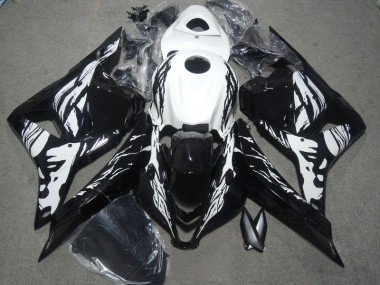 Affordable 2009-2012 Black White Honda CBR600RR Motorbike Fairing Kits UK