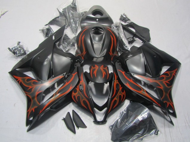 Affordable 2009-2012 Black Orange Flame Honda CBR600RR Motorcylce Fairings UK Affordable 2009-2012 Black Orange Flame Honda CBR600RR Motorcylce Fairings UK
