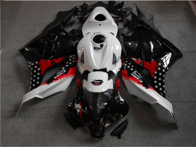 Affordable 2009-2012 Black White Red Honda CBR600RR Motorbike Fairing Kits UK Affordable 2009-2012 Black White Red Honda CBR600RR Motorbike Fairing Kits UK