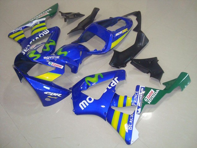 Affordable 2000-2001 Blue Movistar Castrol Honda CBR900RR 929 Motorcycle Fairings Kit UK Affordable 2000-2001 Blue Movistar Castrol Honda CBR900RR 929 Motorcycle Fairings Kit UK