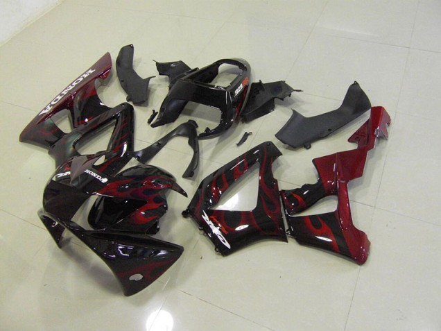 Affordable 2000-2001 Black Red Flame Honda CBR900RR 929 Motorcylce Fairings UK Affordable 2000-2001 Black Red Flame Honda CBR900RR 929 Motorcylce Fairings UK