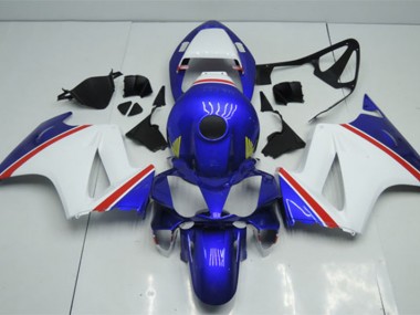 Affordable 2002-2013 Blue White Honda VFR800 Motorcycle Fairings Kit UK