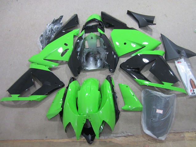 Affordable 2003-2005 Black Green Kawasaki ZX10R Moto Fairings UK Affordable 2003-2005 Black Green Kawasaki ZX10R Moto Fairings UK