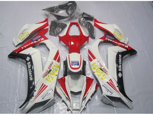 Affordable 2011-2015 White Red Silkolene Kawasaki ZX10R Motorcycle Fairings Kit UK Affordable 2011-2015 White Red Silkolene Kawasaki ZX10R Motorcycle Fairings Kit UK