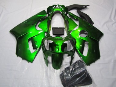 Affordable 2000-2001 Green Kawasaki ZX12R Motorcycle Fairings Kit UK