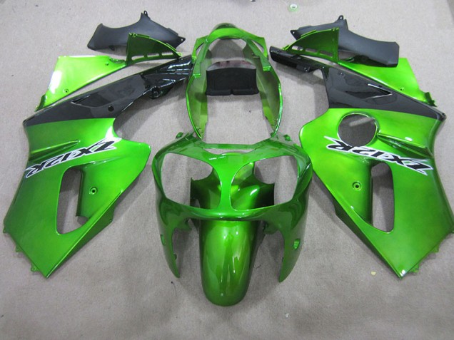 Affordable 2000-2001 Green Kawasaki ZX12R Motorbike Fairings UK