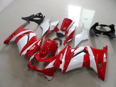 Affordable 2008-2012 Red White Kawasaki ZX250R Replacement Fairings UK