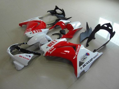 Affordable 2008-2012 Red White BEET Kawasaki ZX250R Motor Fairings UK