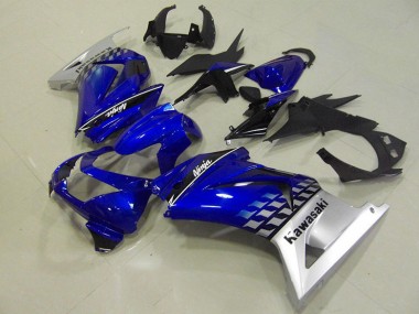 Affordable 2008-2012 Blue Kawasaki ZX250R Motorcycle Fairings UK