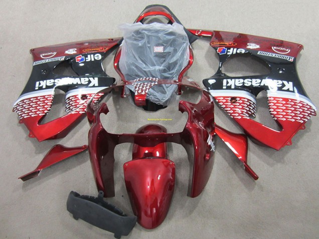 Affordable 2000-2002 Red Kawasaki ZX6R Bike Fairing UK Affordable 2000-2002 Red Kawasaki ZX6R Bike Fairing UK