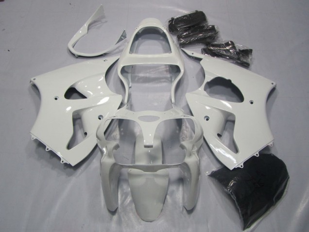 Affordable 2000-2002 White Kawasaki ZX6R Bike Fairing Kit UK Affordable 2000-2002 White Kawasaki ZX6R Bike Fairing Kit UK