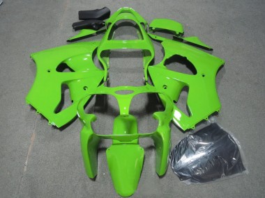 Affordable 2000-2002 Green Kawasaki ZX6R Motorcycle Fairings Kits UK