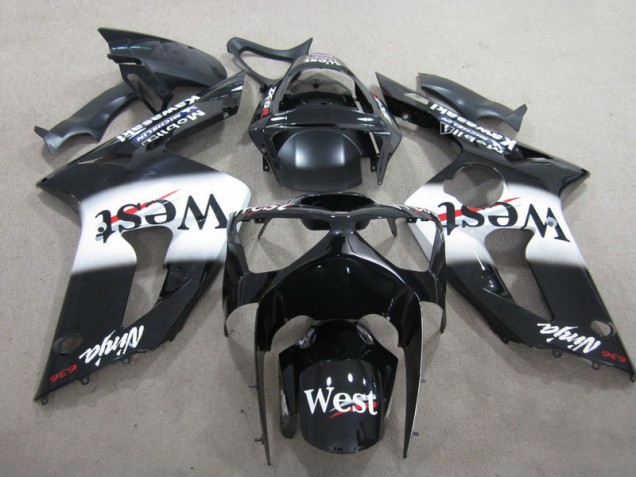 Affordable 2003-2004 Black West Ninja 636 Kawasaki ZX6R Motorcylce Fairings UK Affordable 2003-2004 Black West Ninja 636 Kawasaki ZX6R Motorcylce Fairings UK