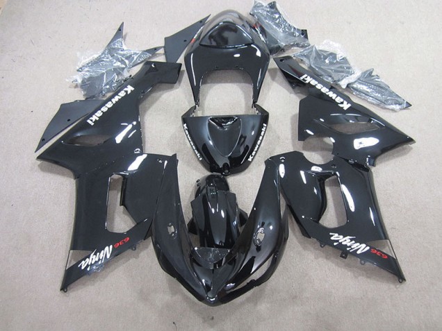 Affordable 2005-2006 Black Ninja 636 Kawasaki ZX6R Motorcycle Bodywork UK