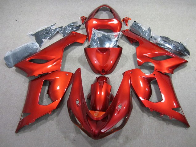 Affordable 2005-2006 Orange Kawasaki ZX6R Motor Fairings UK Affordable 2005-2006 Orange Kawasaki ZX6R Motor Fairings UK