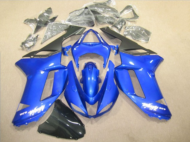 Affordable 2007-2008 Blue Ninja 636 Kawasaki ZX6R Motorbike Fairing UK
