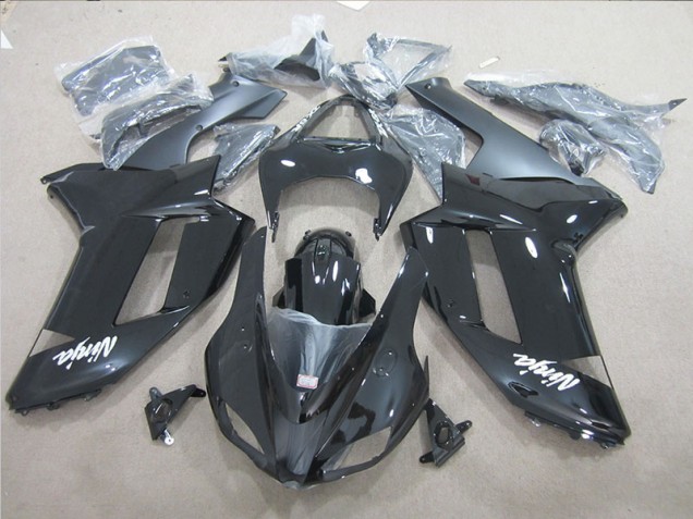 Affordable 2007-2008 Black Ninja Kawasaki ZX6R Motor Bike Fairings UK Affordable 2007-2008 Black Ninja Kawasaki ZX6R Motor Bike Fairings UK