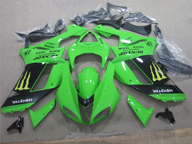 Affordable 2007-2008 White Blue Ninja Kawasaki ZX6R Motorcycle Fairing UK Affordable 2007-2008 White Blue Ninja Kawasaki ZX6R Motorcycle Fairing UK