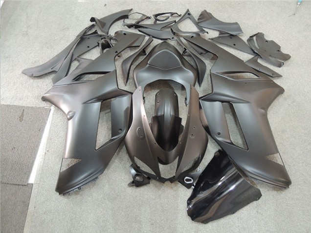 Affordable 2007-2008 Black Kawasaki ZX6R Motorcycle Fairing Kit UK Affordable 2007-2008 Black Kawasaki ZX6R Motorcycle Fairing Kit UK