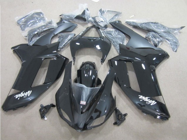 Affordable 2007-2008 Black White Kawasaki ZX6R Motor Bike Fairings UK Affordable 2007-2008 Black White Kawasaki ZX6R Motor Bike Fairings UK