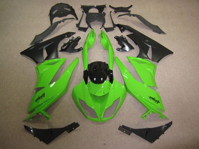 Affordable 2009-2012 Black Green Kawasaki ZX6R Motorbike Fairing UK Affordable 2009-2012 Black Green Kawasaki ZX6R Motorbike Fairing UK