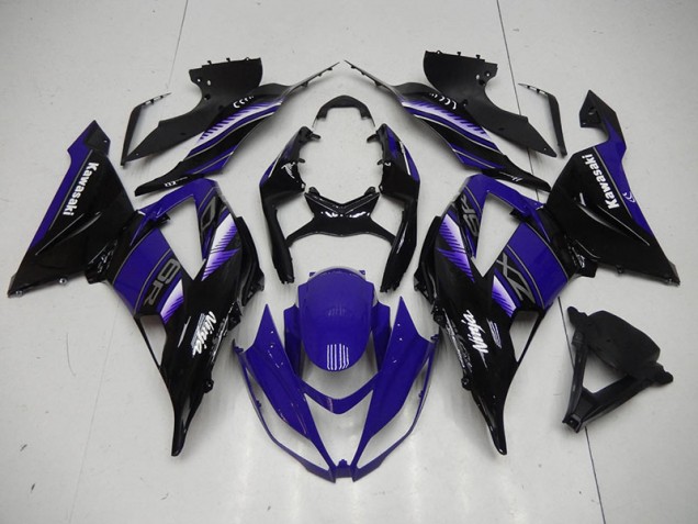 Affordable 2013-2018 Black Blue Kawasaki ZX6R Motorbike Fairing UK Affordable 2013-2018 Black Blue Kawasaki ZX6R Motorbike Fairing UK