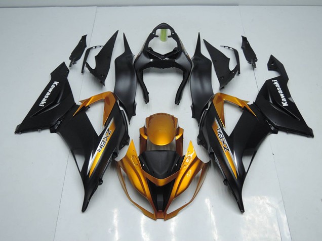 Affordable 2013-2018 Black Gold Kawasaki ZX6R Motor Bike Fairings UK Affordable 2013-2018 Black Gold Kawasaki ZX6R Motor Bike Fairings UK