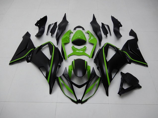 Affordable 2013-2018 Black Green Kawasaki ZX6R Replacement Motorcycle Fairings UK Affordable 2013-2018 Black Green Kawasaki ZX6R Replacement Motorcycle Fairings UK