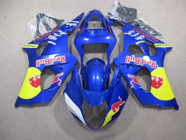 Affordable 2003-2004 Blue Red Bull Suzuki GSXR1000 Replacement Motorcycle Fairings UK Affordable 2003-2004 Blue Red Bull Suzuki GSXR1000 Replacement Motorcycle Fairings UK