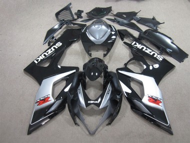 Affordable 2005-2006 Black White Decal Suzuki GSXR1000 Motorbike Fairings UK