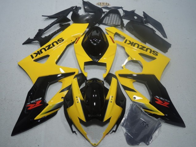 Affordable 2005-2006 Yellow Black Suzuki GSXR1000 Motorcycle Fairings Kits UK Affordable 2005-2006 Yellow Black Suzuki GSXR1000 Motorcycle Fairings Kits UK