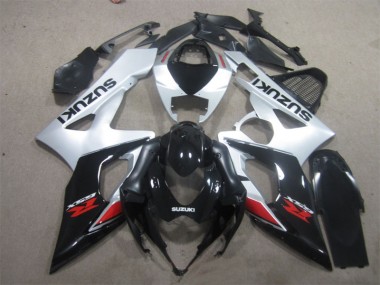 Affordable 2005-2006 Black White Suzuki GSXR1000 Motorcycle Replacement Fairings UK
