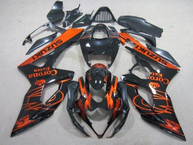 Affordable 2005-2006 Black Orange Corona Extra Suzuki GSXR1000 Replacement Fairings UK