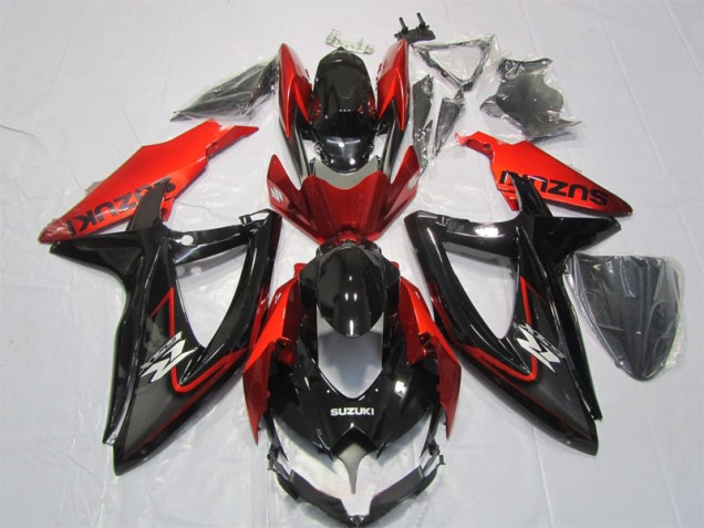 Affordable 2007-2008 Black Red Suzuki GSXR1000 Motorbike Fairing UK Affordable 2007-2008 Black Red Suzuki GSXR1000 Motorbike Fairing UK