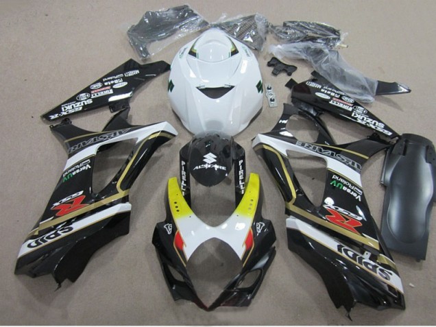 Affordable 2007-2008 Black White Suzuki GSXR1000 Motorcylce Fairings UK Affordable 2007-2008 Black White Suzuki GSXR1000 Motorcylce Fairings UK