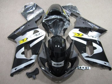 Affordable 2001-2003 Black White Suzuki GSXR600 Motorbike Fairing Kits UK