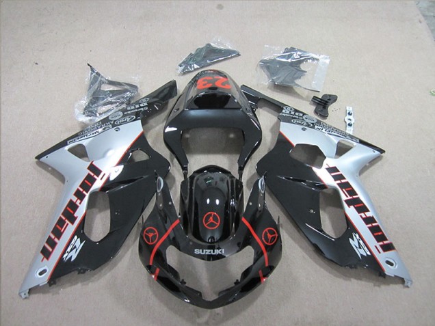 Affordable 2001-2003 Black Silver Suzuki GSXR600 Replacement Fairings UK Affordable 2001-2003 Black Silver Suzuki GSXR600 Replacement Fairings UK