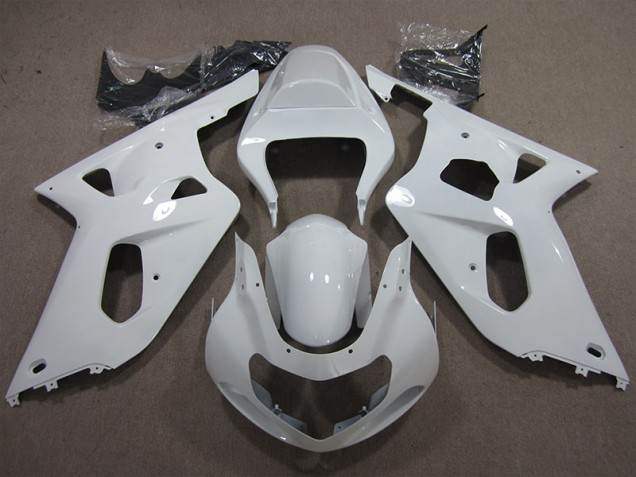Affordable 2001-2003 White Suzuki GSXR600 Motorcycle Fairings UK Affordable 2001-2003 White Suzuki GSXR600 Motorcycle Fairings UK