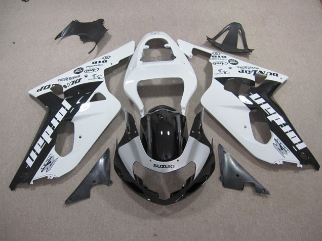 Affordable 2001-2003 White Black Suzuki GSXR600 Motorbike Fairings UK Affordable 2001-2003 White Black Suzuki GSXR600 Motorbike Fairings UK