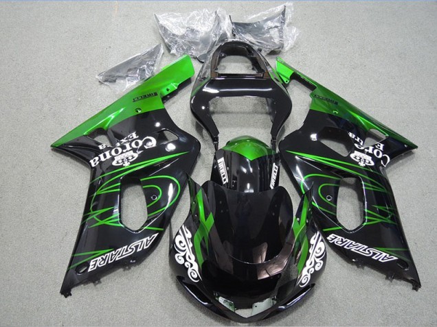 Affordable 2001-2003 Black Green Corona Extra Suzuki GSXR600 Motorcycle Fairing Kits UK Affordable 2001-2003 Black Green Corona Extra Suzuki GSXR600 Motorcycle Fairing Kits UK