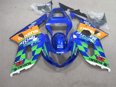 Affordable 2001-2003 Blue Green Telefumia Movistar Suzuki GSXR600 Motorcycle Bodywork UK