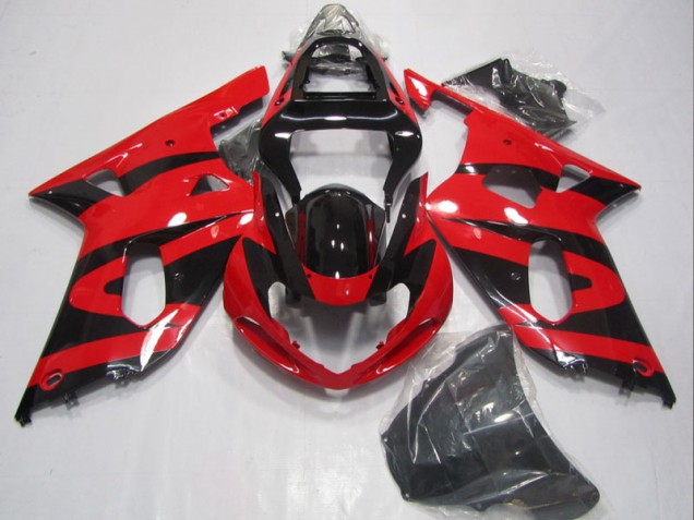 Affordable 2001-2003 Black Red Suzuki GSXR600 Motorbike Fairing UK Affordable 2001-2003 Black Red Suzuki GSXR600 Motorbike Fairing UK
