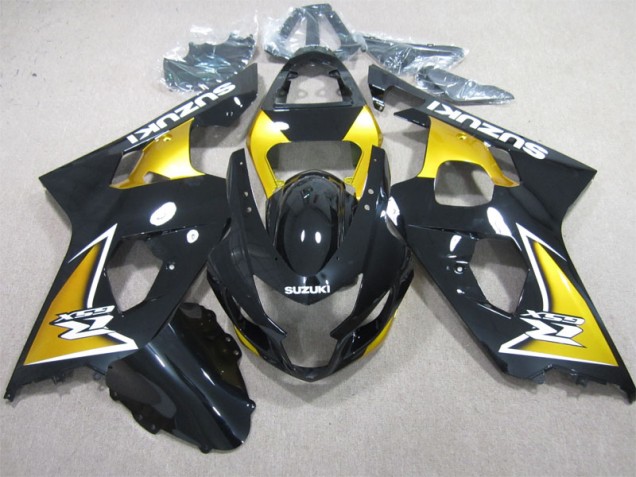 Affordable 2004-2005 Black Yellow Suzuki GSXR600 Motorcycle Replacement Fairings UK Affordable 2004-2005 Black Yellow Suzuki GSXR600 Motorcycle Replacement Fairings UK