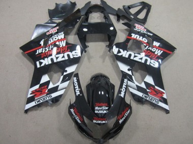 Affordable 2004-2005 Black Red Telefumia Movistar Suzuki GSXR600 Motorbike Fairing UK