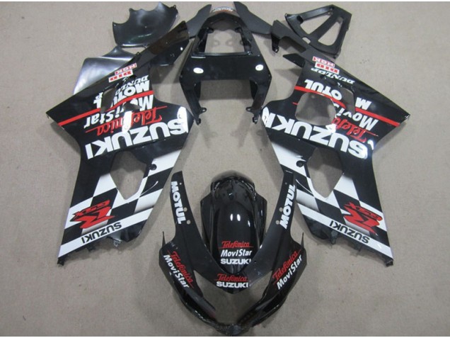 Affordable 2004-2005 Black Red Telefumia Movistar Suzuki GSXR600 Motorbike Fairing UK Affordable 2004-2005 Black Red Telefumia Movistar Suzuki GSXR600 Motorbike Fairing UK
