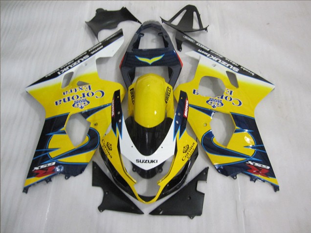 Affordable 2004-2005 Yellow Blue Corona Extra Suzuki GSXR600 Bike Fairing UK Affordable 2004-2005 Yellow Blue Corona Extra Suzuki GSXR600 Bike Fairing UK