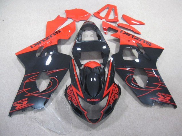 Affordable 2004-2005 Black Red Suzuki GSXR600 Bike Fairings UK Affordable 2004-2005 Black Red Suzuki GSXR600 Bike Fairings UK
